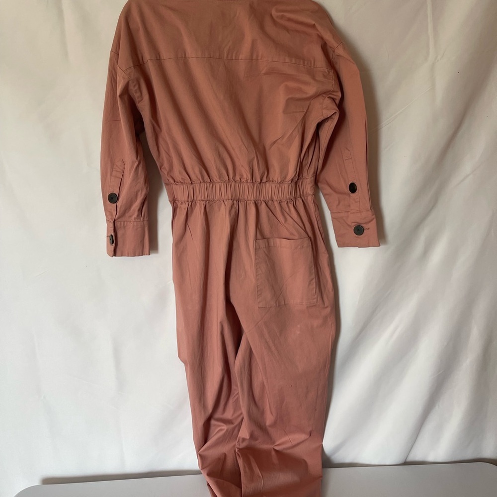 ZARA Rose-Mauve V-Neck Jumpsuit - Picture 4 of 4